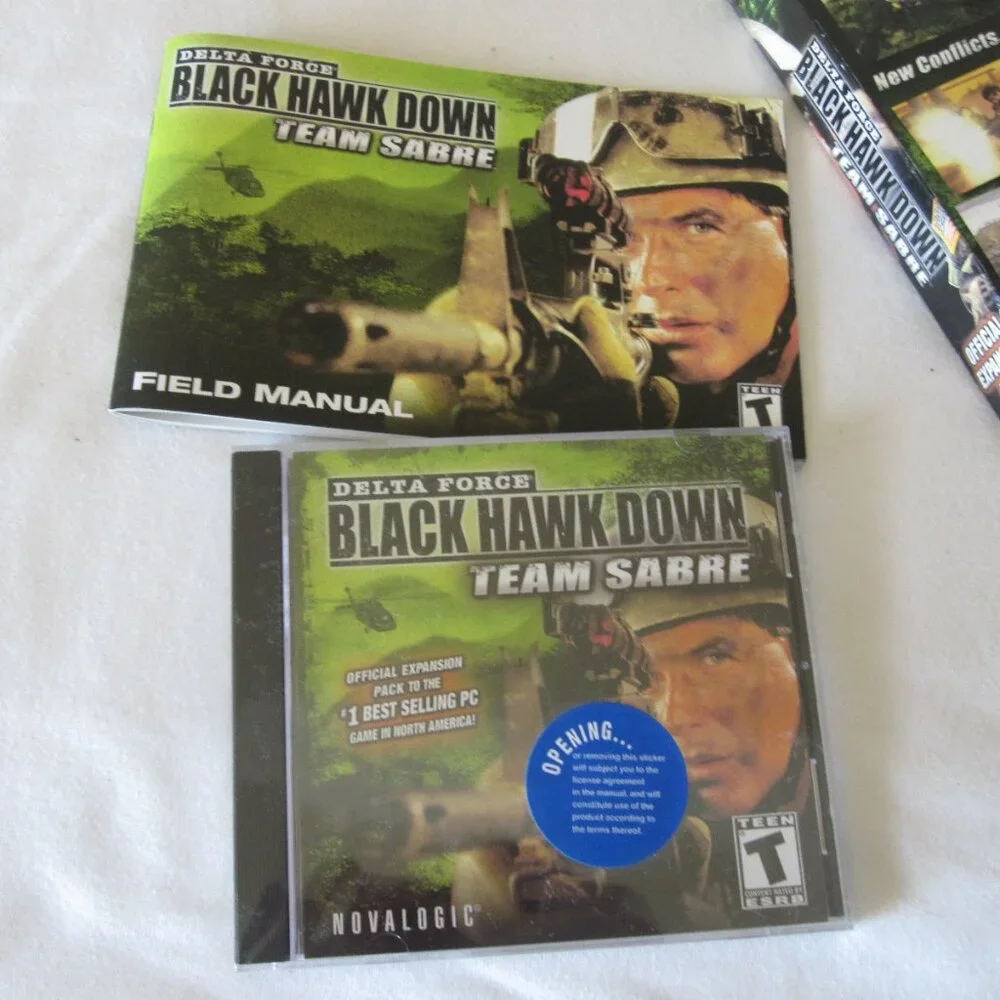New/Sealed 2004 PC/CD-Rom Video Game: Delta Force- Black Hawk Down- Team Sabre